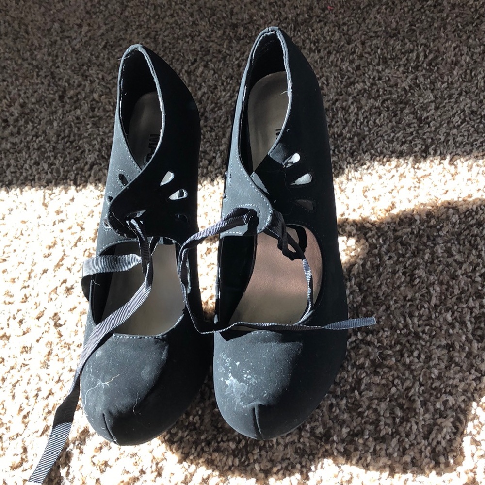 Black high heels